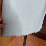 Sweaty Betty  Mock Neck Ribbed Sleeveless Lettuce Hem Top Size 8 Photo 3