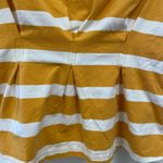 Maeve  Anthropologie Small Mustard and White Striped Tank Top $45 Photo 7