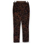 Chico's NWOT Pants Size 4 Slimming Pull On Brigitte Scroll Print Elastic Waist Photo 4
