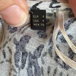 Massimo Dutti Blue And White Long Sleeve Boho Peasant Blouse Size S Photo 8