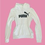 Puma white pullover hoodie with black logo Photo 1