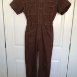 Free People We the Free Brown Marci Jumpsuit in Pinecone Size XS Photo 1
