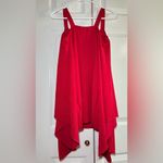 Boohoo  EXAGGERATED FLARE SLEEVE MINI DRESS - Red - size: 4 - NWT Photo 1