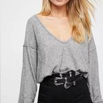 Free People  We The Free Long Weekend Tee Grey Size XS Photo 0