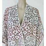 Knox Rose Floral Jacquard Open Front Cardigan Sweater Photo 3