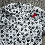 Leslie Fay Floral Wrap Top White Black 14 Photo 2