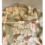 Leslie Fay Women’s Linen Floral Button Down Set Hawaiian Tropical Skirt & Top Photo 6