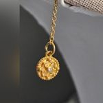 NWT Freida Rothman 14K Gold 925 Silver Turquoise Necklace With Cz Accents Blue Photo 8