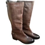 Arturo Chiang NWOT  Brown Ombré Leather Fierce Riding Boots Tall Size 7.5 Photo 0