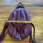 Rebecca Minkoff Mini Julian Pebbled Leather Backpack Burgundy EUC Photo 3
