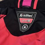 1990s Killtec Pink, Red Black & White Insulation Ski Jacket women’s size Medium Photo 10