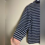 Madewell Balloon Sleeve Mockneck Stripped Sweater Shirt Sz S Photo 6