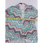 Shiela Rose Cardigan Sweater Sz L Chevron Colorful Artsy Fun Shawl Throw NWT Size L Photo 8