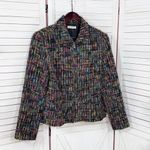 Coldwater Creek Vintage Boucle Tweed Wool Blend Blazer Jacket Multicolor 14 Photo 6