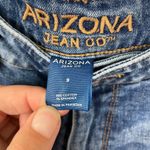Arizona Jeans Arizona Jean Co Woman's Sz 9 Dark Blue Denim Zipper Accent Shorts High Rise Photo 4