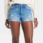 Universal Threads NWOT Universal Thread Women's High-Rise Cut-Off Mini Jean Shorts Light Wash 6 Photo 0