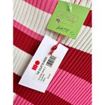 Solid & Striped NWT  Long Sleeve Rib Knit The Colette Mini Dress Pink Womens Size M Photo 3