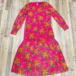 Scoop Women’s Long Sleeve Midi Dress with Ruffle Hem size small Photo 8