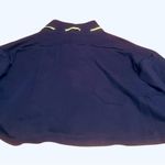 Fabletics Demi Lovato + cropped Navy Blue pullover sweatshirt w/yellow Accents Photo 1