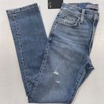 joe's jeans New Joe's Distressed High Rise Straight Ankle Jeans Dehlia Blue Size 23 Size 000 Photo 12