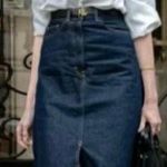 LISSEO Long Sleeve Button Down Shirt Beige White Striped Made in Japan Women's S Photo 1