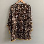 Panache Accessories Dixie Kimono Black Paisley Mustard Fringe One Size Photo 7