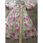 Reset By Jane Josie Dress Floral Babydoll Mini Dress Size Small Whimsical Fairy Pink Photo 9