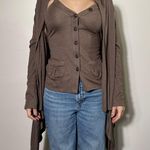 Notice Brown Halter Tank and Sweater Set Fits like size M Size M Photo 0