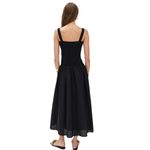 LE BOP Anastasia Smocked Dress linen blend black sz 2 Photo 1