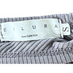 Exlura Dolman Sleeve Ribbed Gray Women's Top Size Small Minimalist Comfy Chic Photo 2