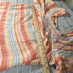 Talbots Plus Square Neck Linen Top Palm Stripe size 1X Photo 8