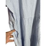 Tradlands Chalet Tiered Dress Harbor Midi Striped Cotton Linen Womans 2X NWOT White Photo 7