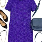 Laurence Kazar  Vintage Beaded Purple Sequin Silk Party Dress Size XL in EUC Photo 0