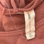 Anthropologie Daily Practice Pink Cotton Ruffle Puffy Boho Nap Dress Women XL Photo 2