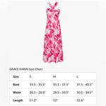 Grace Karin Criss Cross Halterneck Flowly A Line Maxi Dress in Pink Watercolour Photo 3