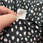 Gibsonlook Smocked Cuff Tiered Mini Dress Abstract Dot Black White S Photo 5