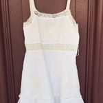 ZARA Women Sz S Embroidered Dress 0881/130 White Photo 1