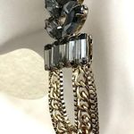 Bebe Gray rhinestone and gold tone statement earrings Photo 5