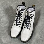 Dr. Martens Luana White Leather Lace Up Combat Boots Women Sz 5 Smooth Punk New Photo 2