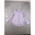 Rails  Small Ellis Orchid Lavender Gauze Crinkle Button Up Long Sleeve Shirt Top Photo 2