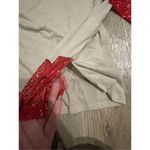 Grace + Emma Boutique Tan and Red Sequin Top 2XL New Size XXL Photo 5