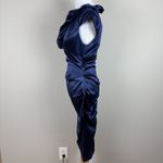 XScape  Dress Womens 6 Blue Ruched Ruffle Cap‎ Sleeve V-Neck Party Cocktail New Photo 10