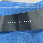 Know One Cares NEW  Denim Strapless Bandeau Button Down Mini Bodycon Tube Dress L Photo 2