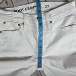 J.Crew 9" mid-rise demi-boot crop jean in white 27 J1752 Photo 10