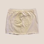 Good American  Distressed Denim Mini Skirt White Size 22 Photo 3
