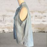 Falls Creek  Light Blue Denim Top Size Small Photo 1