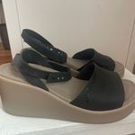 Crocs  Women's Black and Beige Wedge Sandals Photo 1