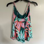 Anne cole Women’s  Tankini Top Tropical Print Cross Straps Size Large Photo 8