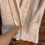 Habitat  womens open front fleece lagenlook minimalist cozy cardigan vest cream M Photo 1