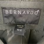 Bernardo Military Jacket Charcoal Gray Raw Edge Lined Aztec Ribbon Epaulettes by  Photo 2